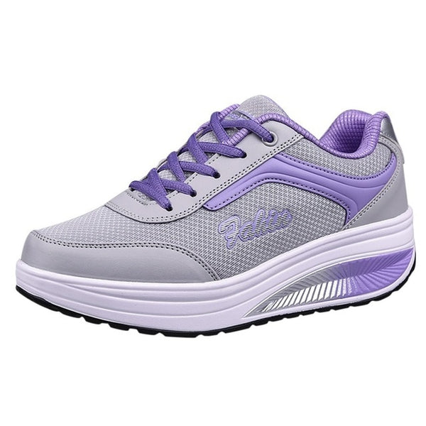 KANCOOLD Women Mesh Heightening Soft Sneakers
