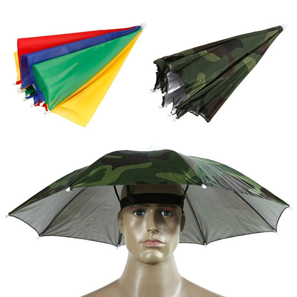 Fishing Cap Portable Outdoor Sport 55cm Umbrella Hat Cap