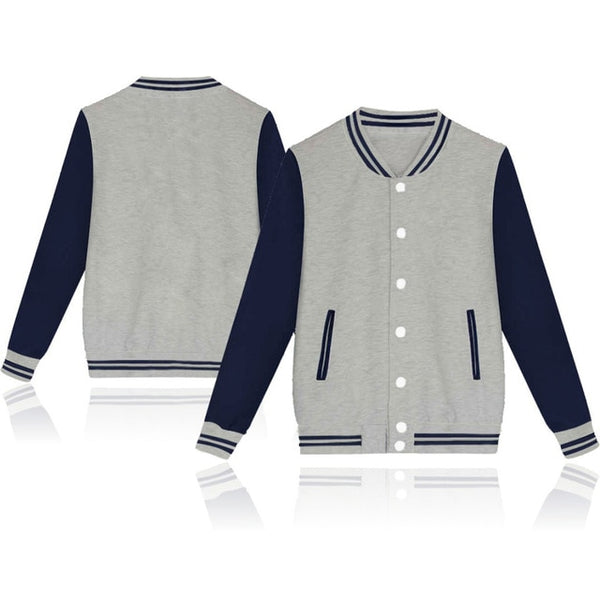 Winter Jacket Men College Sportswear Harajuku