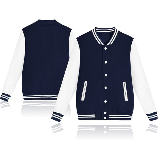 Winter Jacket Men College Sportswear Harajuku