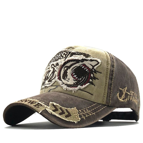 Men baseball cap for women Shark embroidery