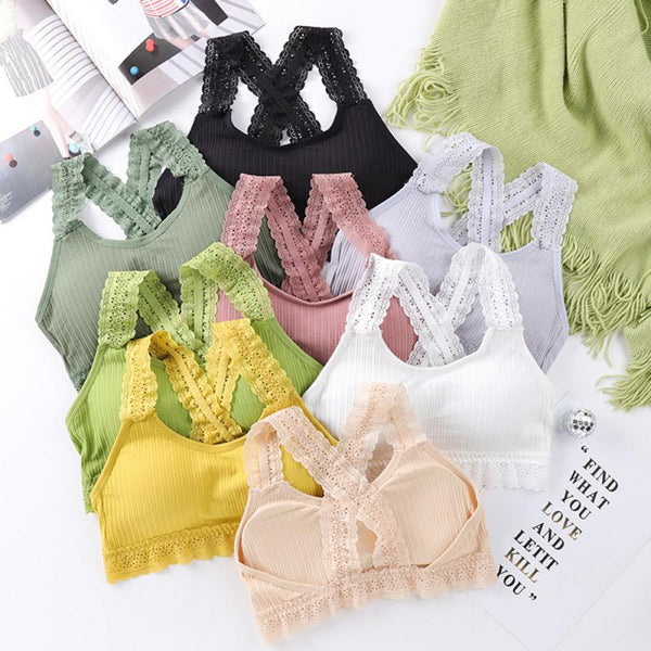 Women Sports Bra Yoga Top Fitness Running Wear Padding Gym Bras Wireless Top Women beauty back chest breathable sexy underwear