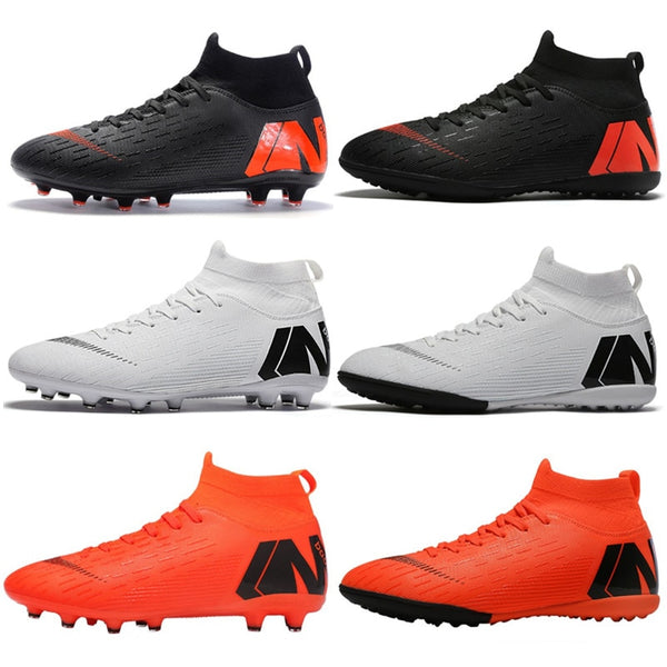 Men Boys Soccer Shoes Football Boots