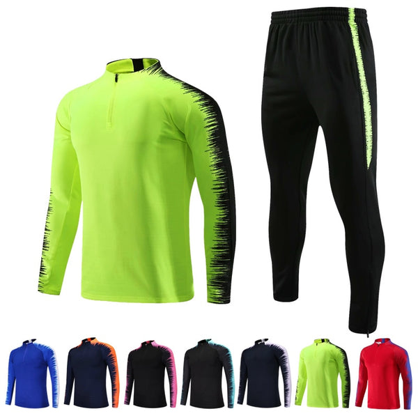 Football Tracksuits Running Jackets Uniforms Set Men