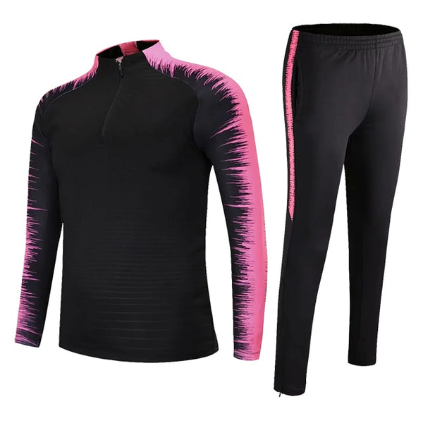 Football Tracksuits Running Jackets Uniforms Set Men
