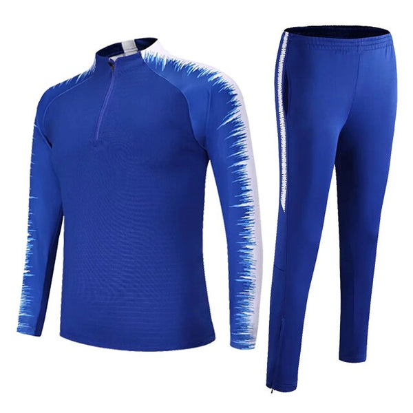 Football Tracksuits Running Jackets Uniforms Set Men