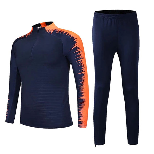 Football Tracksuits Running Jackets Uniforms Set Men