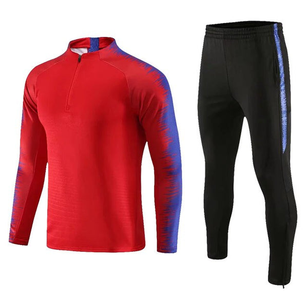Football Tracksuits Running Jackets Uniforms Set Men