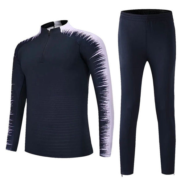 Football Tracksuits Running Jackets Uniforms Set Men