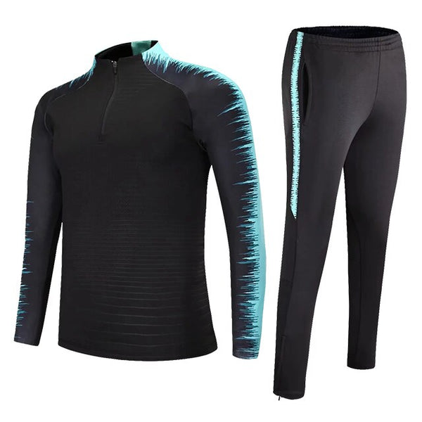 Football Tracksuits Running Jackets Uniforms Set Men