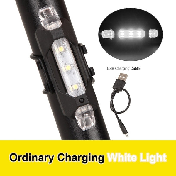 Bike Light Waterproof Rear Tail Light LED USB Rechargeable