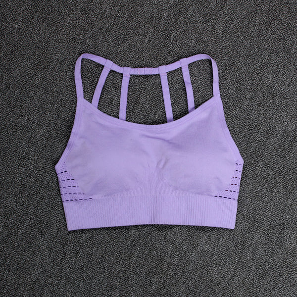NORMOV Women Yoga Seamless Sports Bra