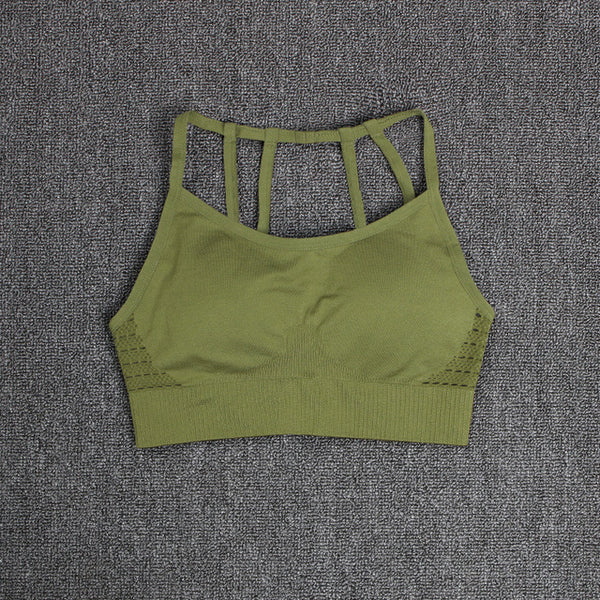 NORMOV Women Yoga Seamless Sports Bra