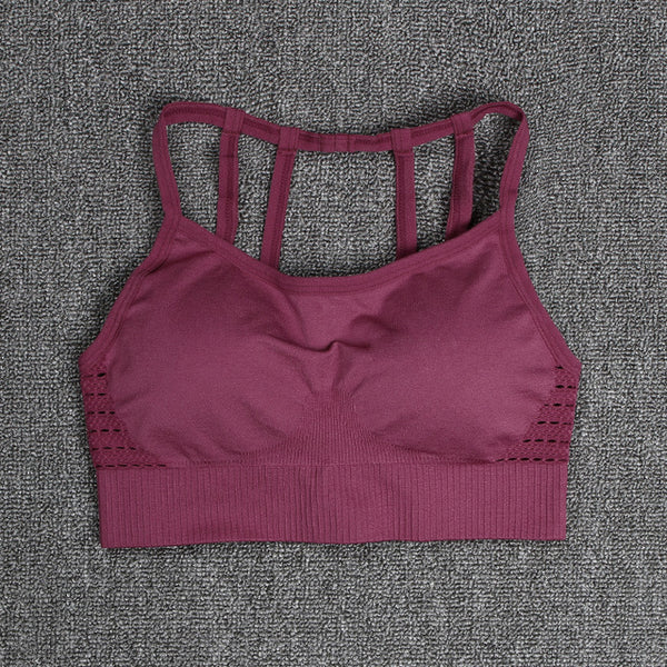 NORMOV Women Yoga Seamless Sports Bra