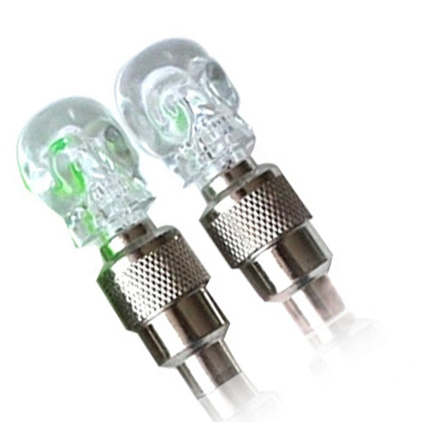 Bicycle Valve Lights Wheel Spokes Tire LED Light with Batteries