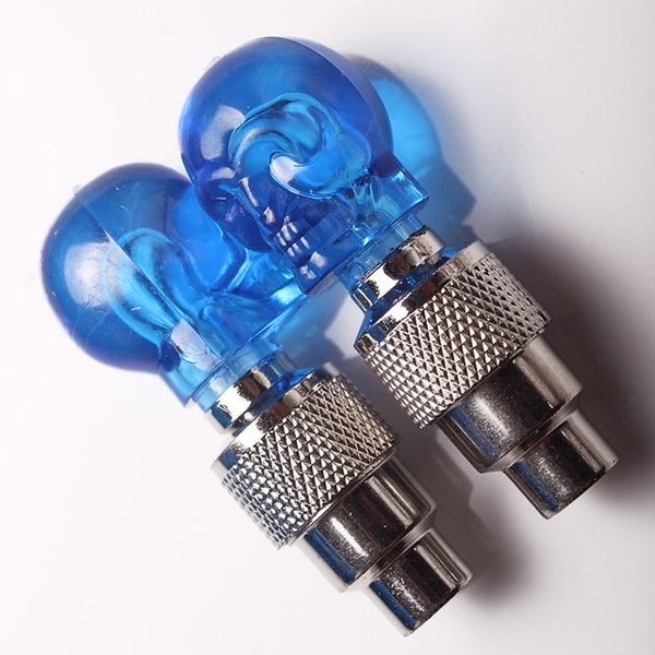 Bicycle Valve Lights Wheel Spokes Tire LED Light with Batteries