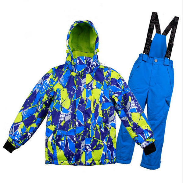 Kids Ski Suit Winter Waterproof Windproof