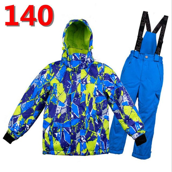 Kids Ski Suit Winter Waterproof Windproof