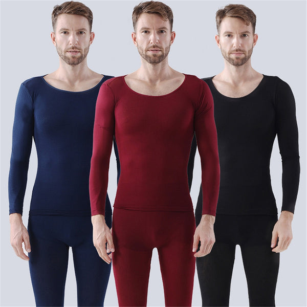 Women Men Seamless Elastic Suit Thermals Inner Wear