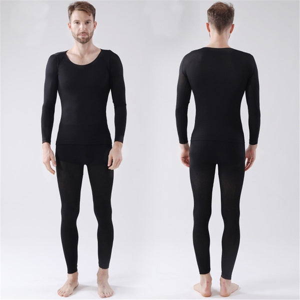 Women Men Seamless Elastic Suit Thermals Inner Wear
