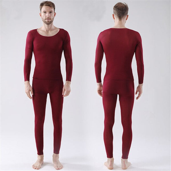 Women Men Seamless Elastic Suit Thermals Inner Wear