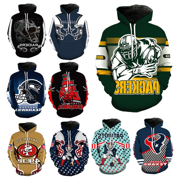 American Classic Football Hoodie Men  Zipper Coat