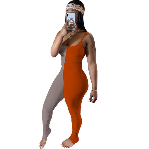 Women Summer 2020 Sexy Sleeveless Lounge Jumpsuit