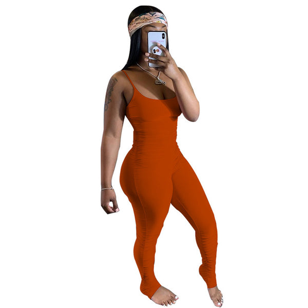 Women Summer 2020 Sexy Sleeveless Lounge Jumpsuit