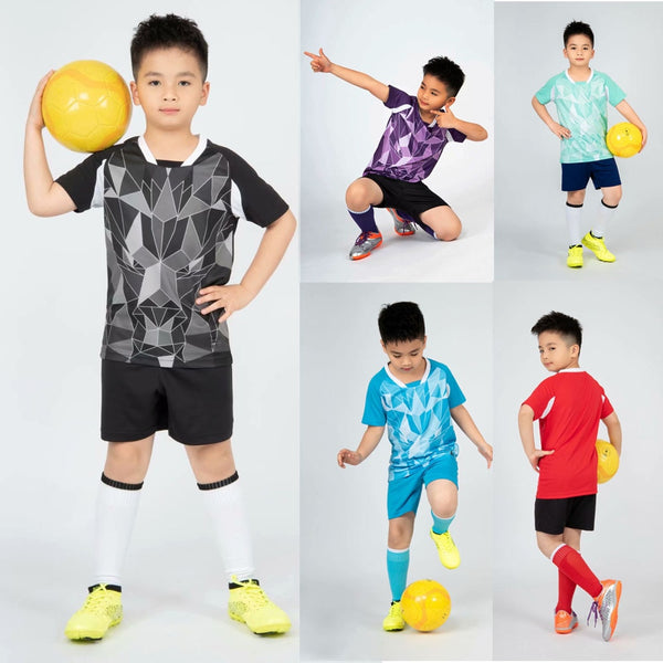 Child Futbol Training Uniforms Set