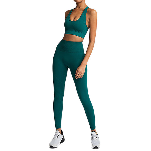Seamless Yoga Set Women Sexy Sports Suits