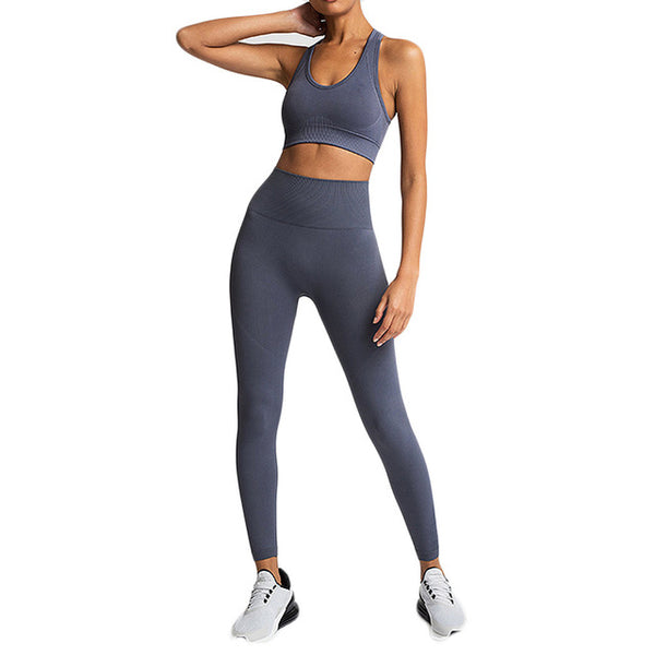 Seamless Yoga Set Women Sexy Sports Suits