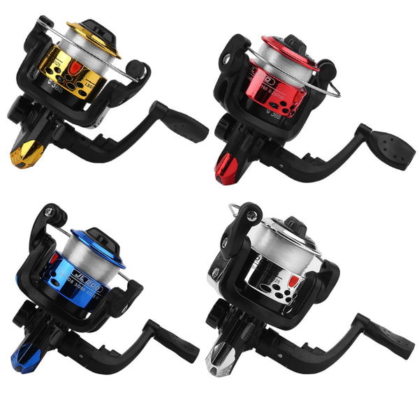 Spinning Reel With Fishing Line Lightweight Exchangable Handle