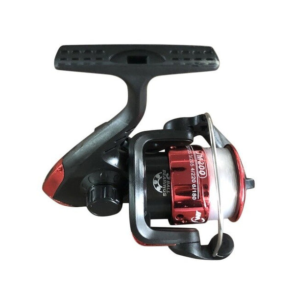 Spinning Reel With Fishing Line Lightweight Exchangable Handle