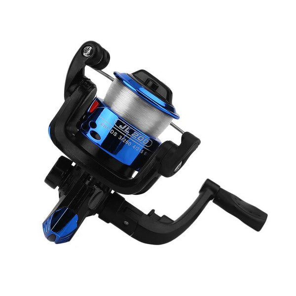 Spinning Reel With Fishing Line Lightweight Exchangable Handle
