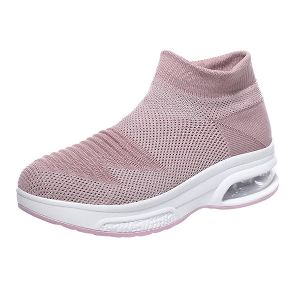 Women Tennis Shoes Breathable Mesh Cushion Thick sole