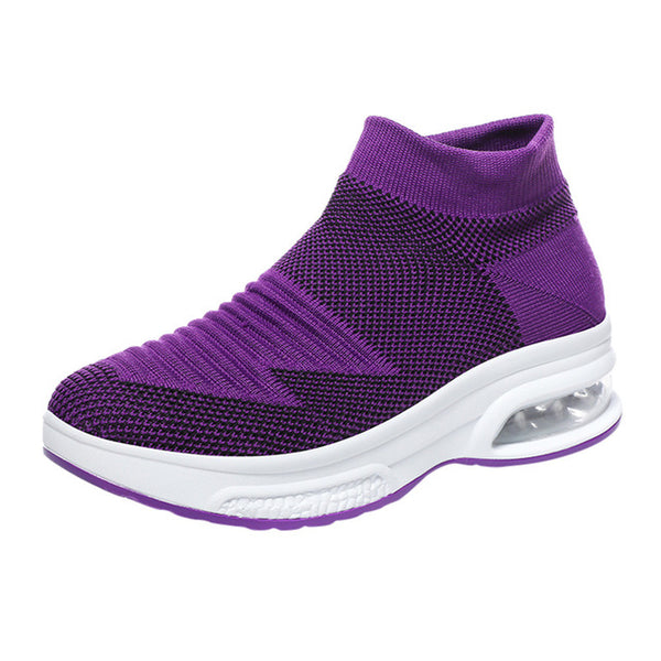 Women Tennis Shoes Breathable Mesh Cushion Thick sole