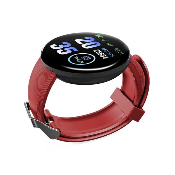 D18 Bluetooth Smart Watch Men Blood Pressure Round