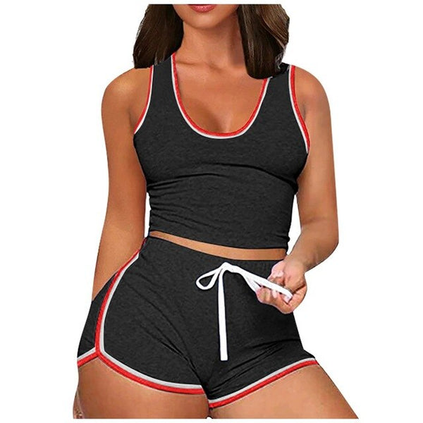 Women's Seamless Sportswear 2-Piece Sports Bra + shorts