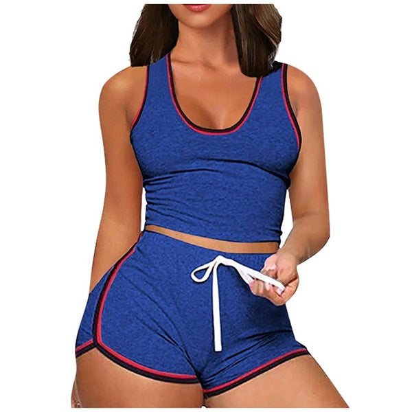 Women's Seamless Sportswear 2-Piece Sports Bra + shorts