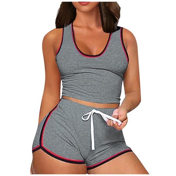 Women's Seamless Sportswear 2-Piece Sports Bra + shorts
