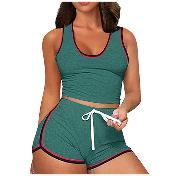 Women's Seamless Sportswear 2-Piece Sports Bra + shorts