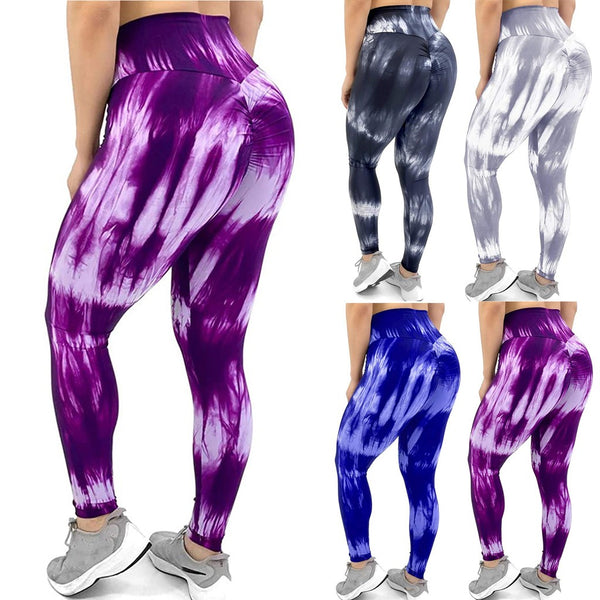 Tie-Dye Print Yoga Pants Women