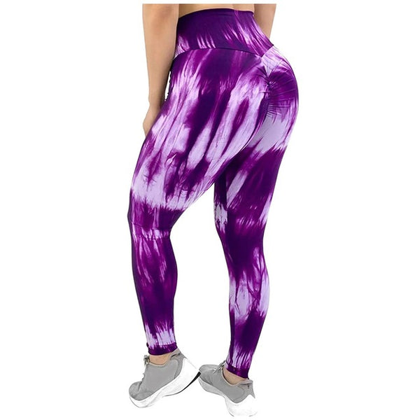 Tie-Dye Print Yoga Pants Women