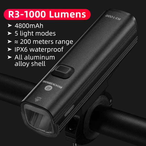 Rechargeable Bicycle Waterproof Headlight