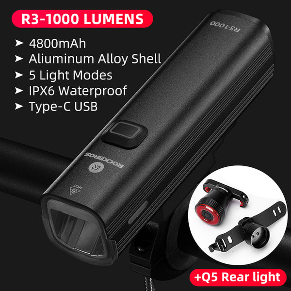 Rechargeable Bicycle Waterproof Headlight