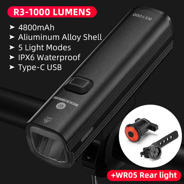 Rechargeable Bicycle Waterproof Headlight