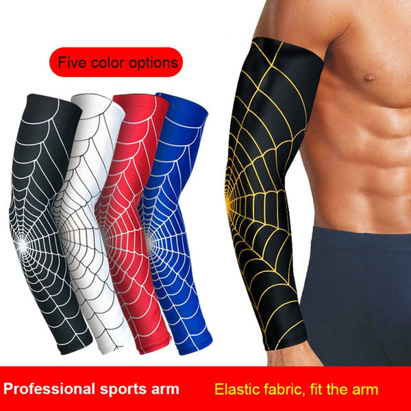 1PCS Cobweb Baseball Sport Arm Warmers Long Sleeve