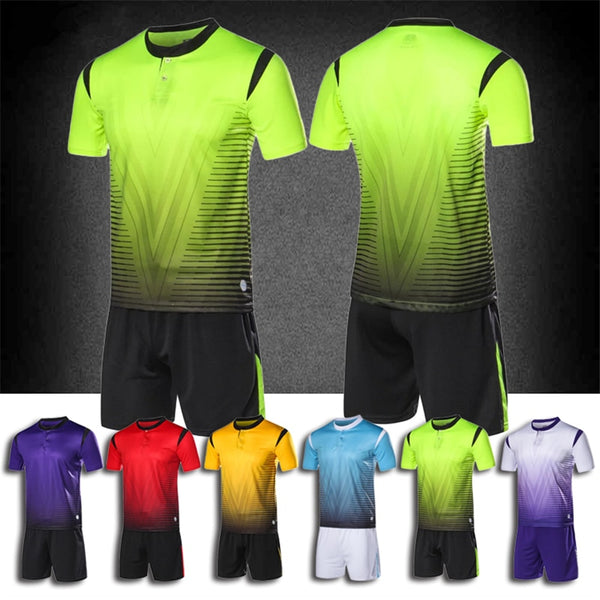Kids men blank soccer jerseys set
