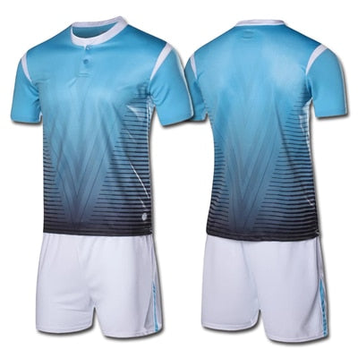 Kids men blank soccer jerseys set