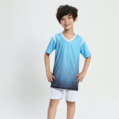 Kids men blank soccer jerseys set